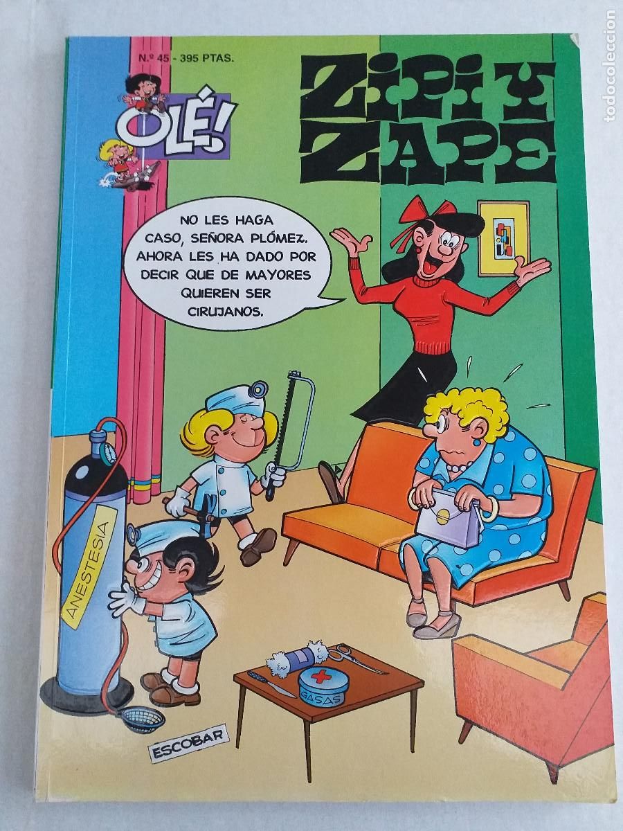 C&oacute;mics: OL&Eacute;! ZIPI Y ZAPE - N&ordm; 45 - PORTADA CON RELIEVE - EDICIONES B - Foto 1