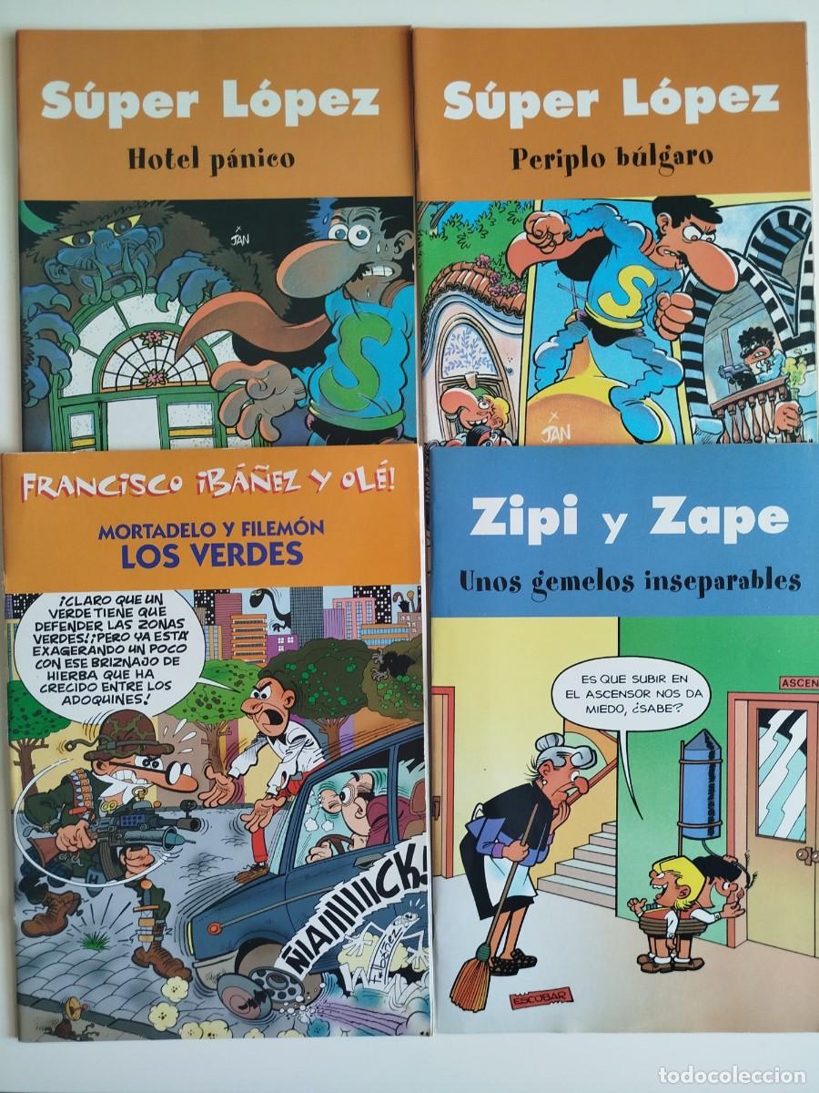 C&oacute;mics: Lote superlopez, mortadelo y filem&oacute;n, zipi y zape (periplo b&uacute;lgaro, hotel p&aacute;nico, los verdes...)