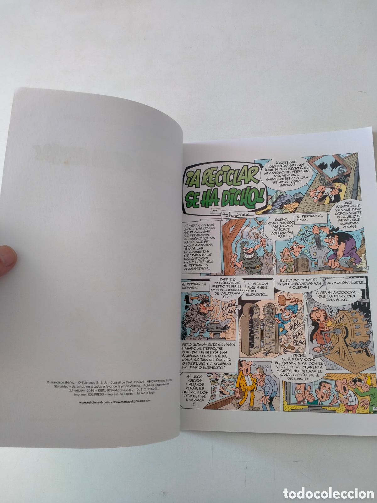 C&oacute;mics: N&Uacute;MERO 191 MORTADELO Y FILEM&Oacute;N COLECCI&Oacute;N OL&Eacute; EDICIONES B 2 EDICI&Oacute;N A&Ntilde;O 2016 - Foto 5