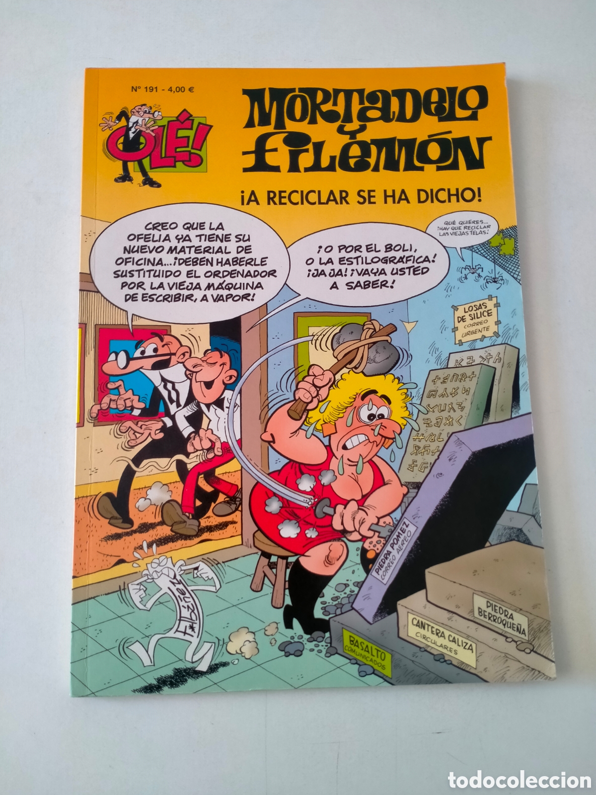 C&oacute;mics: N&Uacute;MERO 191 MORTADELO Y FILEM&Oacute;N COLECCI&Oacute;N OL&Eacute; EDICIONES B 2 EDICI&Oacute;N A&Ntilde;O 2016