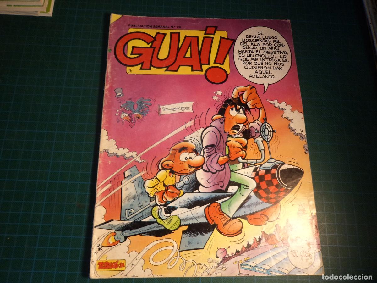 C&oacute;mics: Guai! N&ordm; 136. Tebeos SA. Con se&ntilde;ales de uso. (Ref. 0-B) - Foto 1