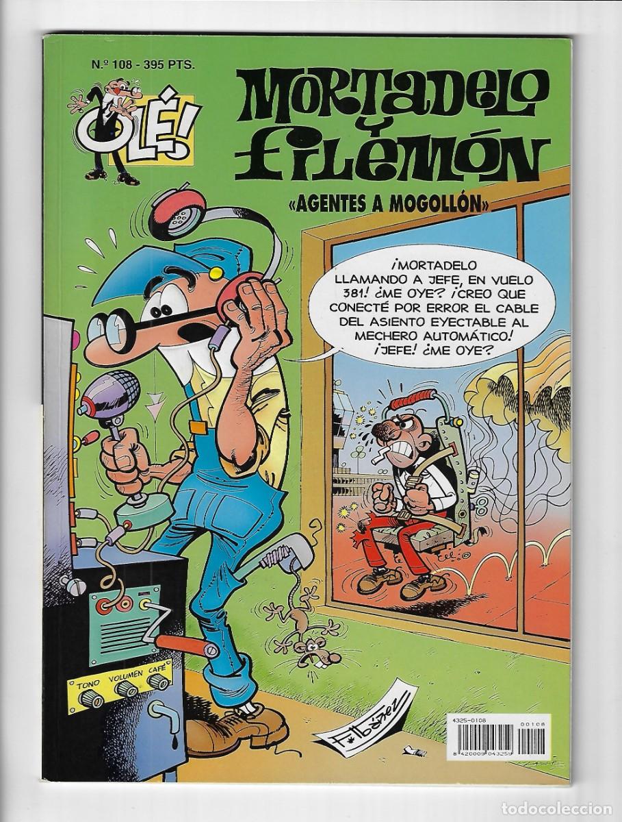 Comics: Ediciones B. Colecci&oacute;n Ol&eacute;. Mortadelo y Filem&oacute;n. Con relieve. 108. Primera edici&oacute;n.