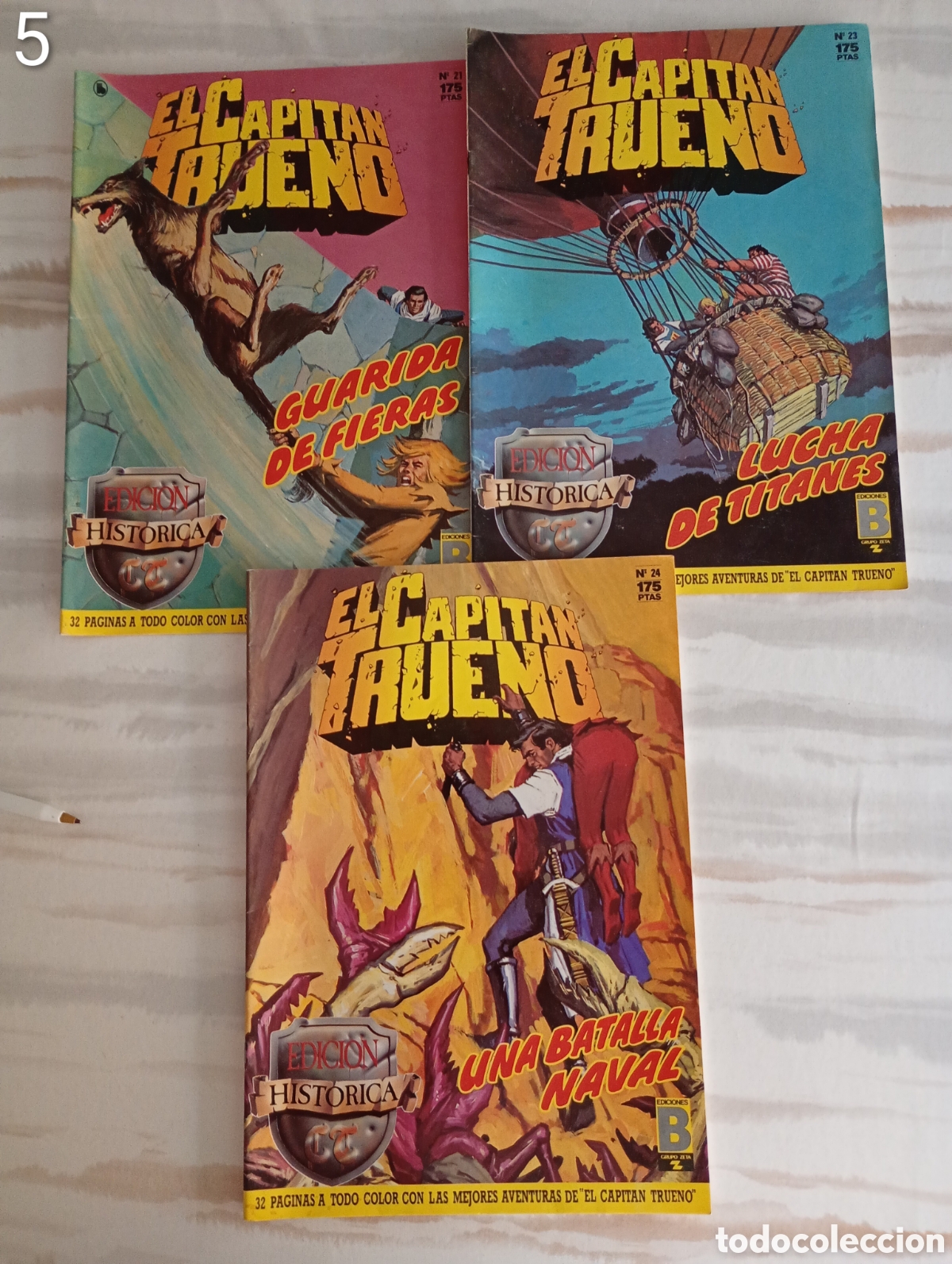 C&oacute;mics: EL CAPIT&Aacute;N TRUENO PACK 3 EJEMPLARES EDICI&Oacute;N HIST&Oacute;RICA