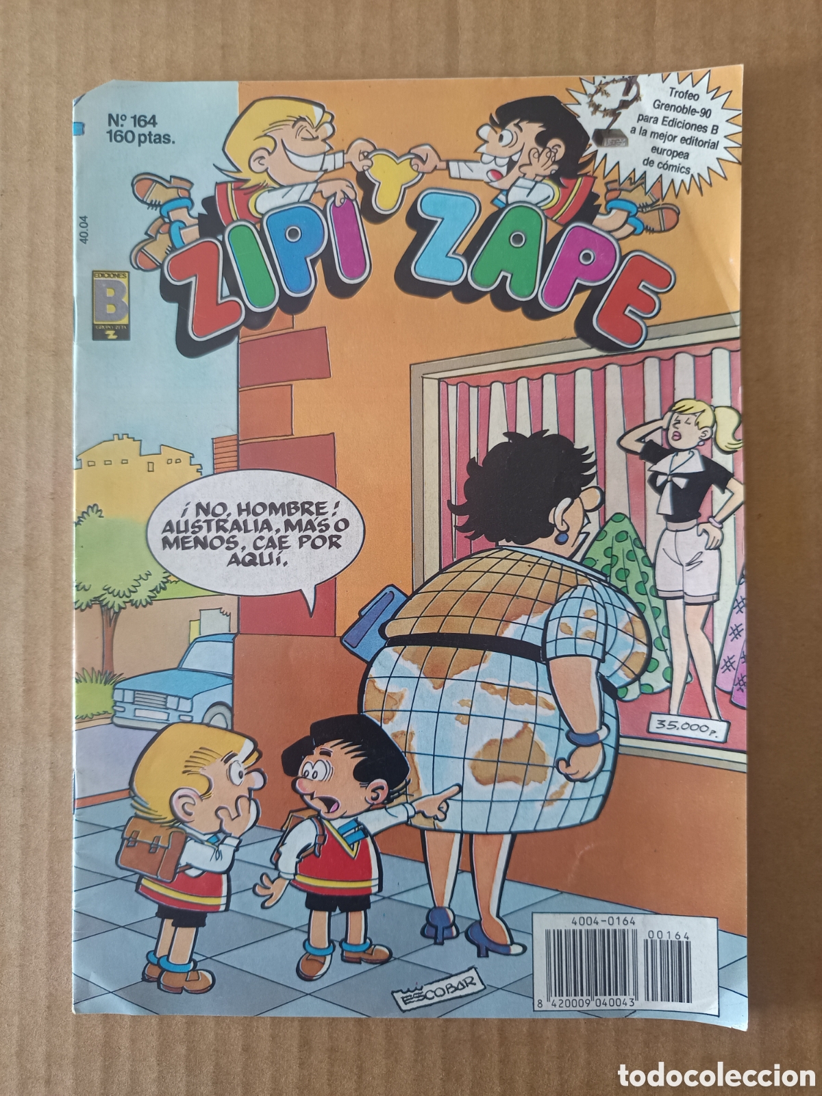 C&oacute;mics: Revista Zipi y Zape n&deg;164 (Ediciones B, 1990). 36 p&aacute;ginas a color. Con Magdaleno, Tito Glub...