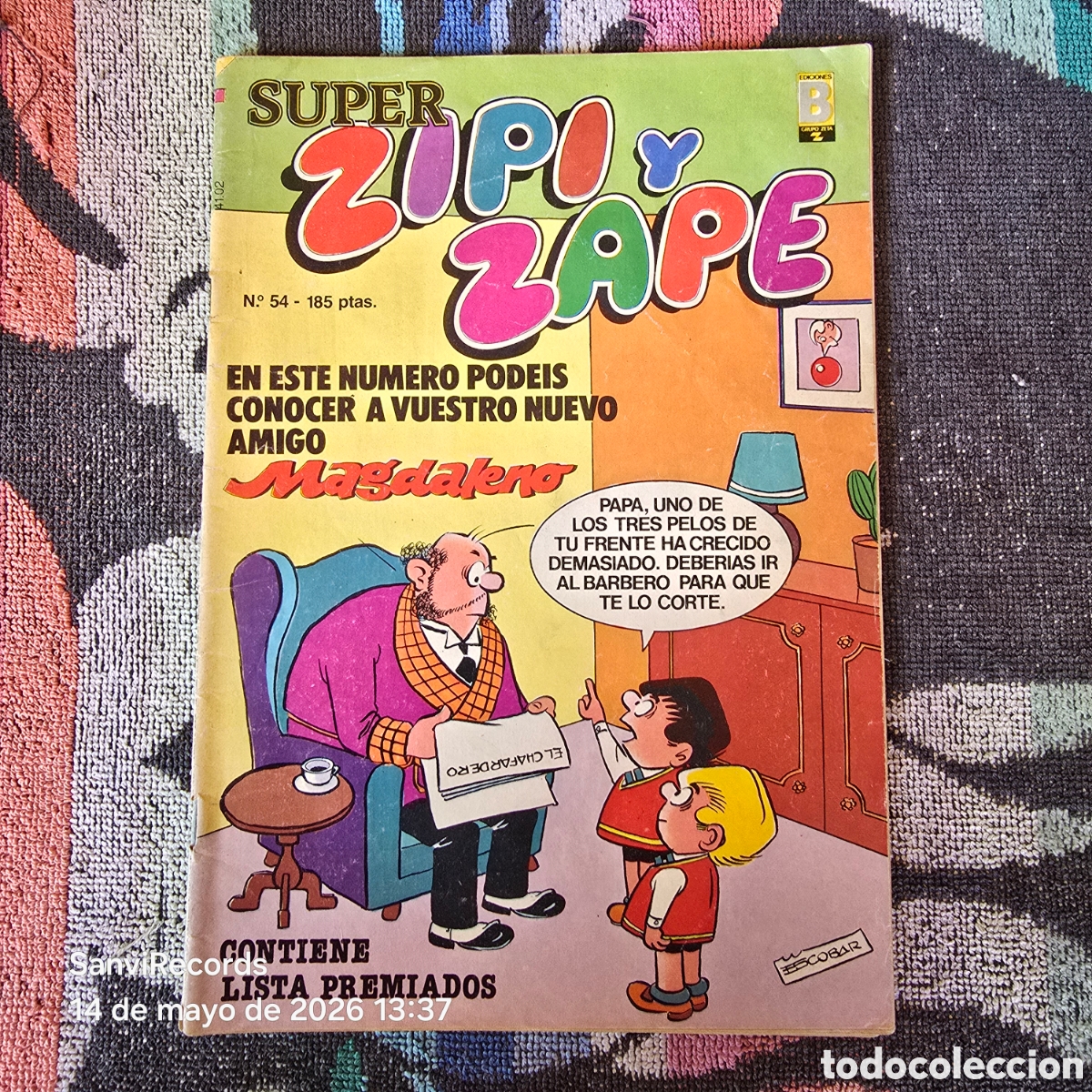 C&oacute;mics: SUPER ZIPI Y ZAPE 54 (EDICIONES B)