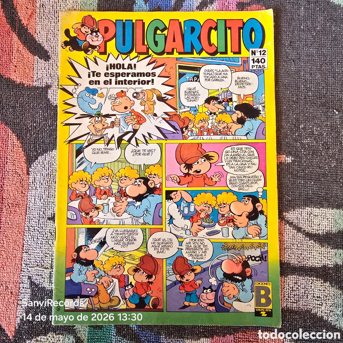 C&oacute;mics: PULGARCITO 12 (EDICIONES B) - Foto 1