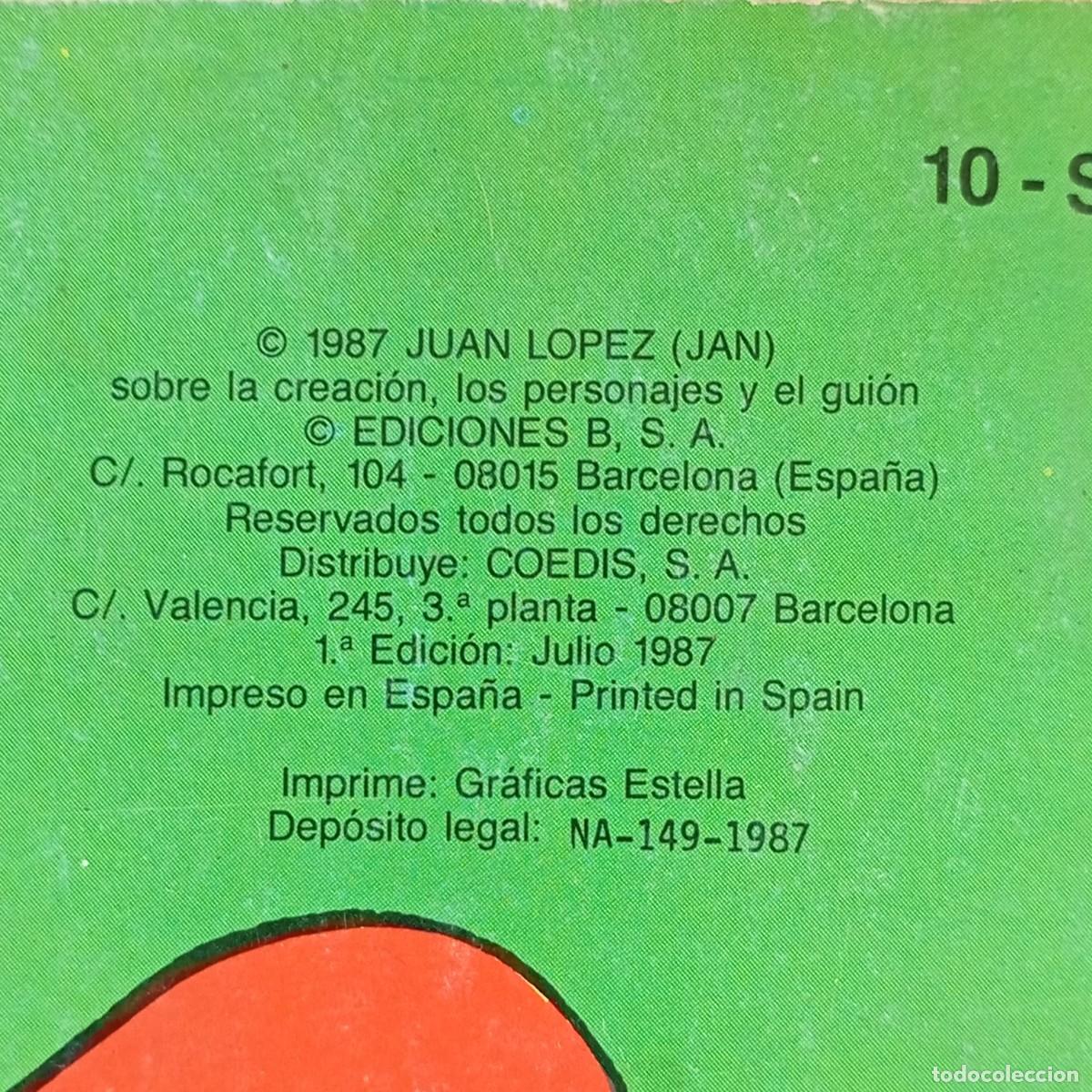C&oacute;mics: SUPER LOPEZ - COLECCI&Oacute;N OL&Eacute; - 10-SL - 1987 - EDICIONES B / 3778 - Foto 3