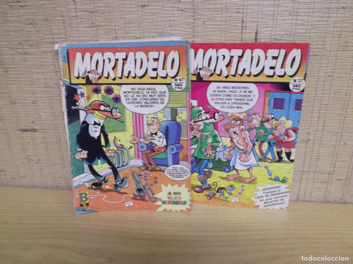 C&oacute;mics: Lote de dos comics de Mortadelo n&ordm; 37 y n&ordm;47.Ediciones B