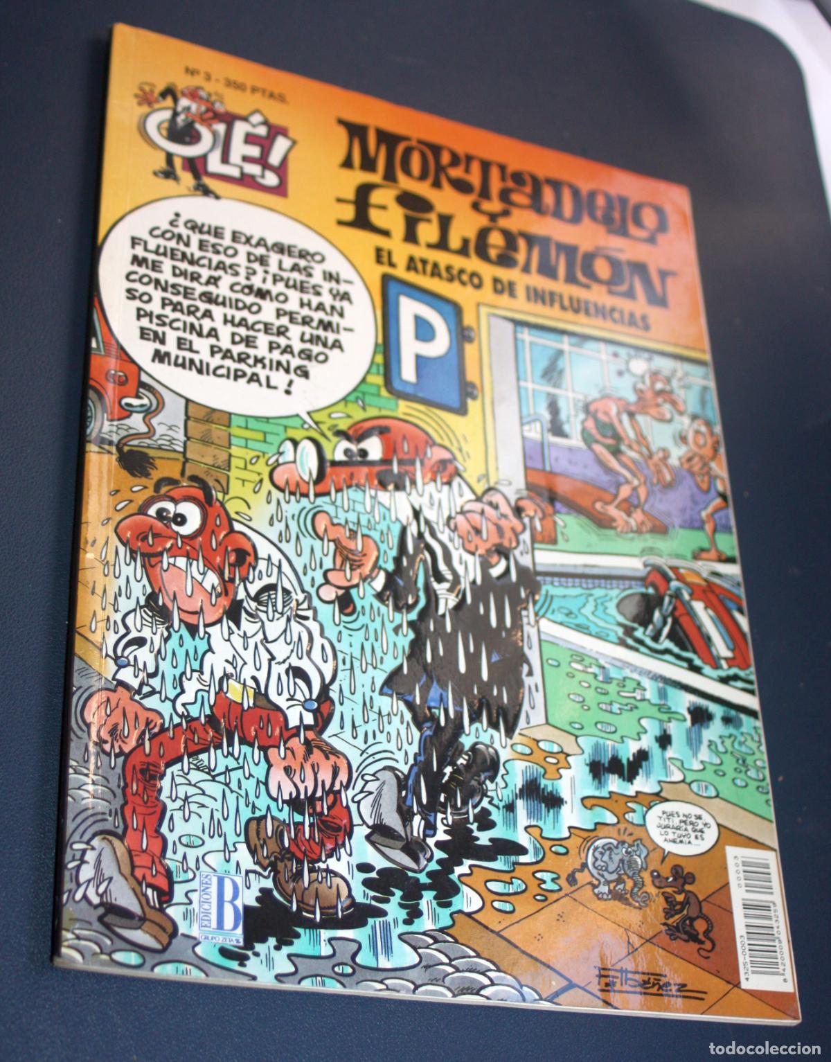 C&oacute;mics: Ol&eacute; n&ordm; 03 Mortadelo y Filem&oacute;n : EL ATASCO DE INFLUENCIAS ( Ediciones B : portada relieve)
