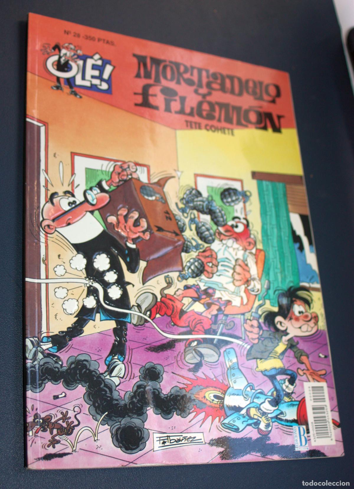C&oacute;mics: Ol&eacute; n&ordm; 28 Mortadelo y Filem&oacute;n : TETE COHETE ( Ediciones B : portada relieve)