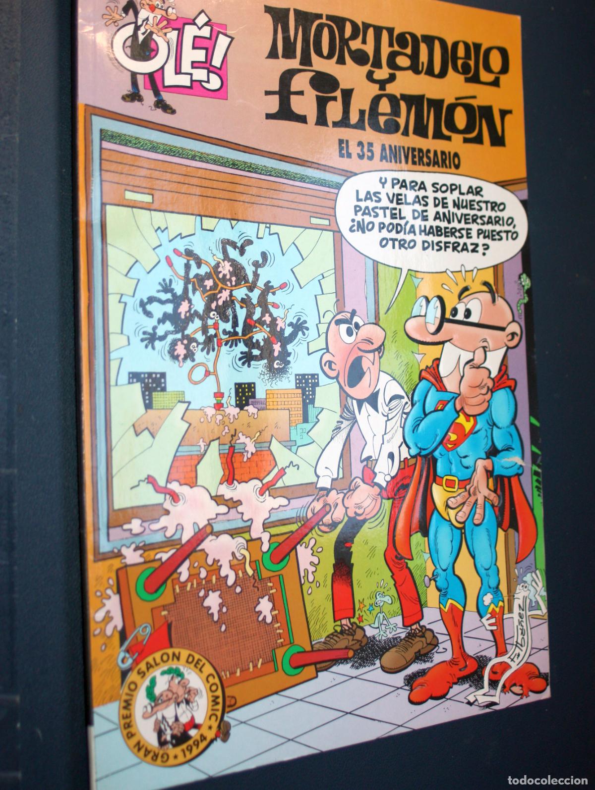 C&oacute;mics: Ol&eacute; n&ordm; 77 Mortadelo y Filem&oacute;n : EL 35 ANIVERSARIO ( Ediciones B : portada relieve)