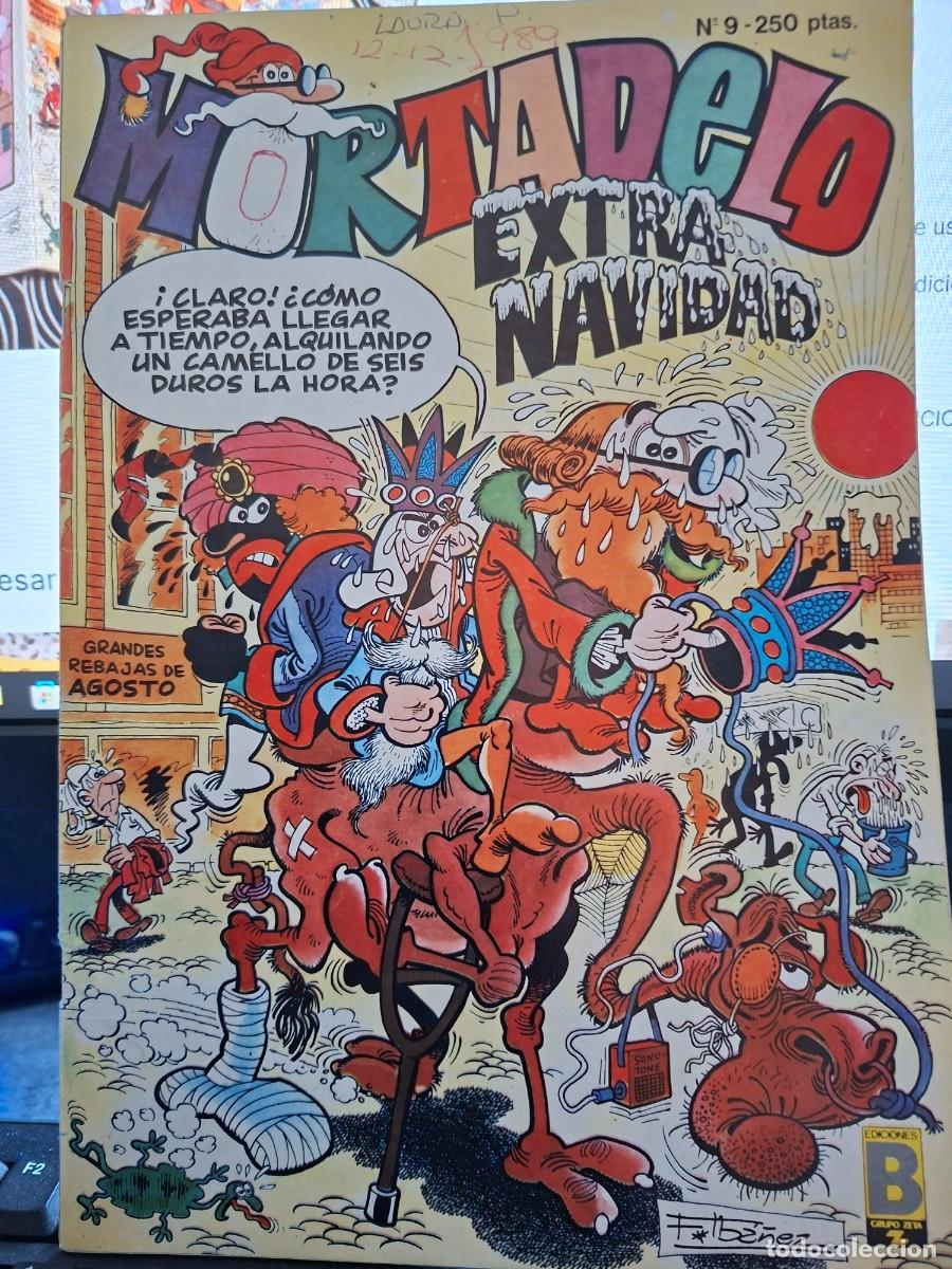 C&oacute;mics: MORTADELO N&ordm; 9 EXTRA DE NAVIDAD . EDICIONES B 1989 CONTIENE SIR TIM 0'THEO - CAJA 1