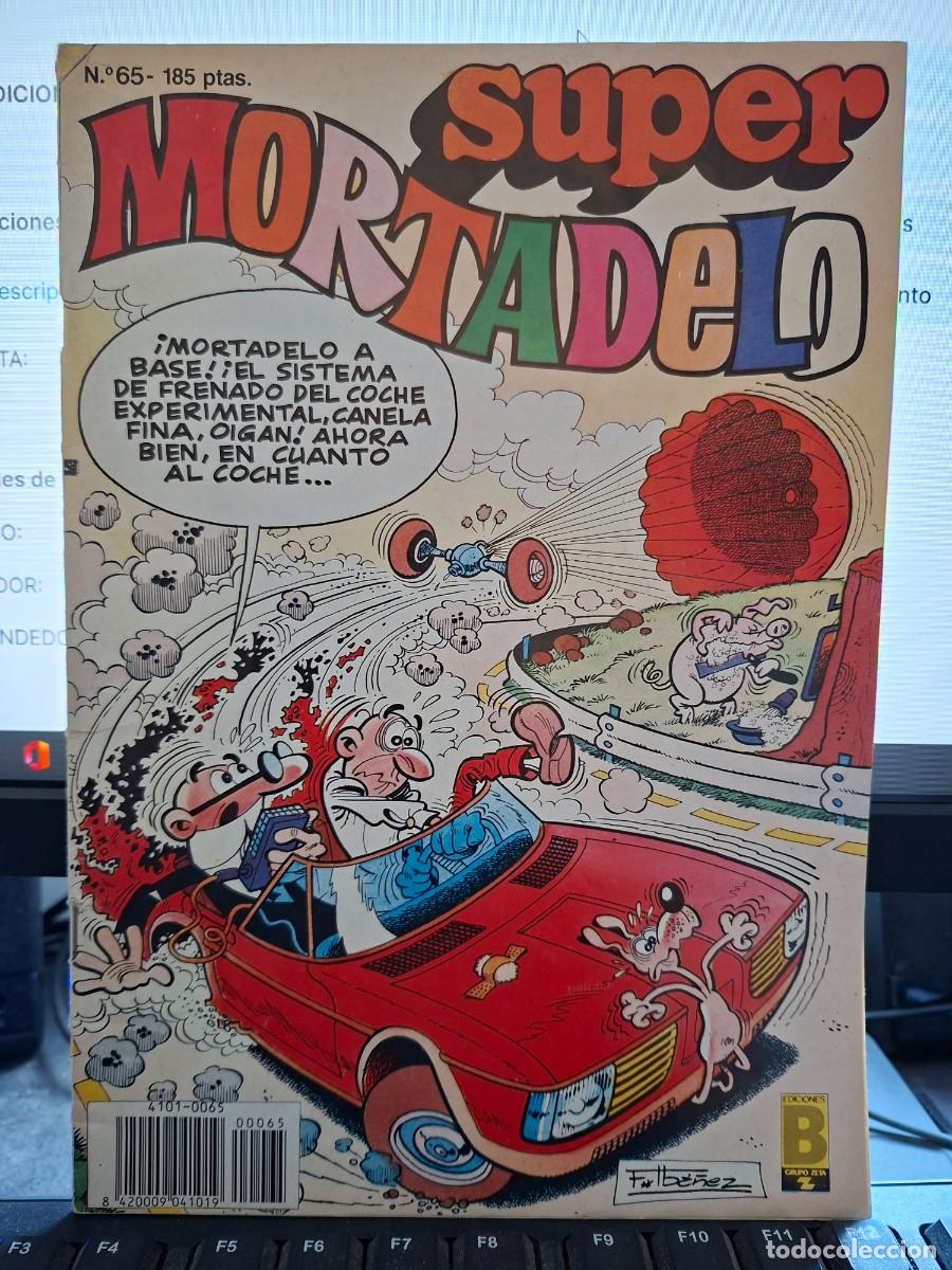 C&oacute;mics: SUPER MORTADELO N&ordm; 65. DICIEMBRE 1987 EDICIONES B CONTIENE SIR TIM 0'THEO Y TIO VAZQUEZ - CAJA 1