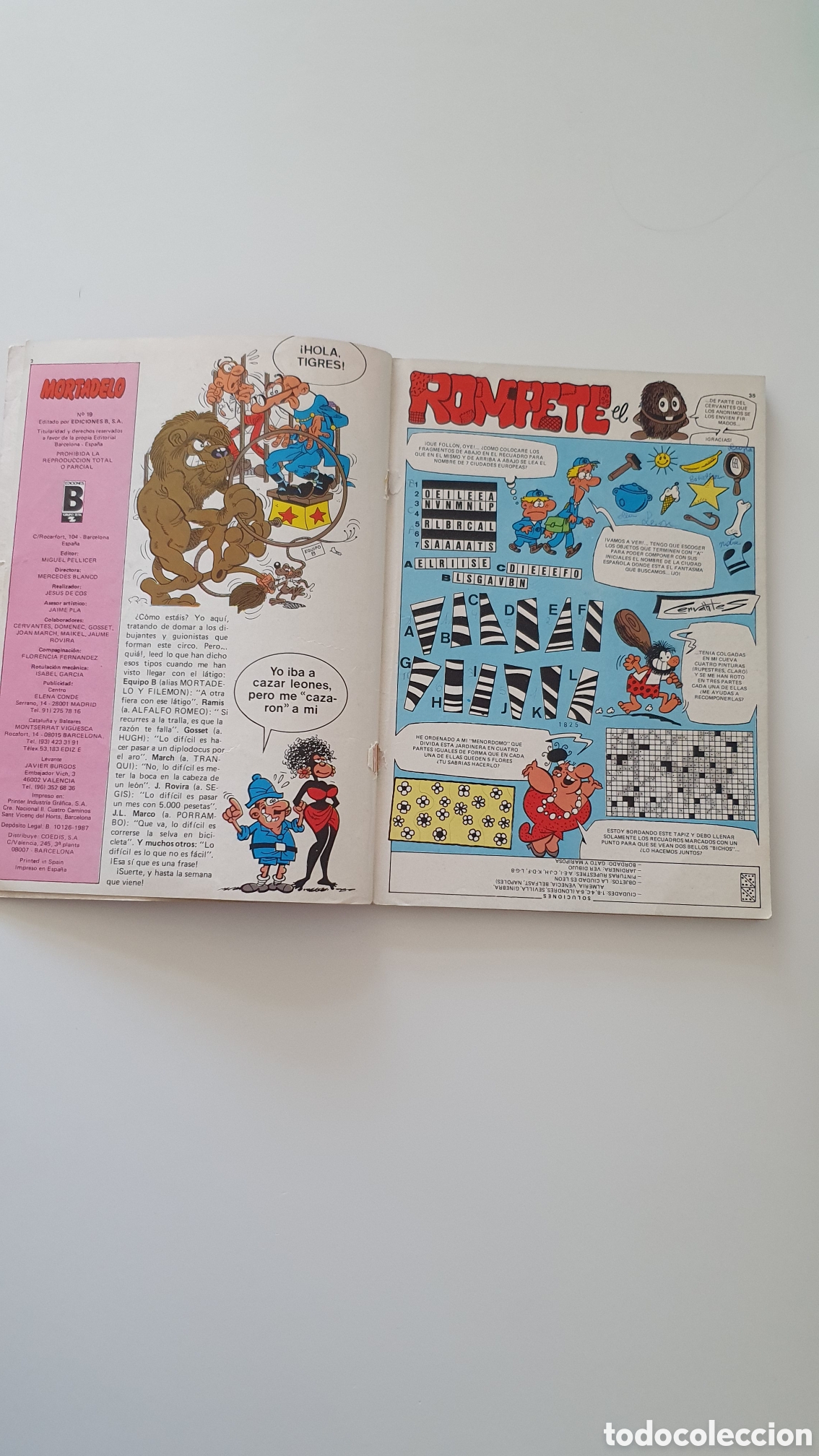 C&oacute;mics: C&oacute;mic &rdquo;Vamos a reir&rdquo; Ediciones B.1987 - Foto 8