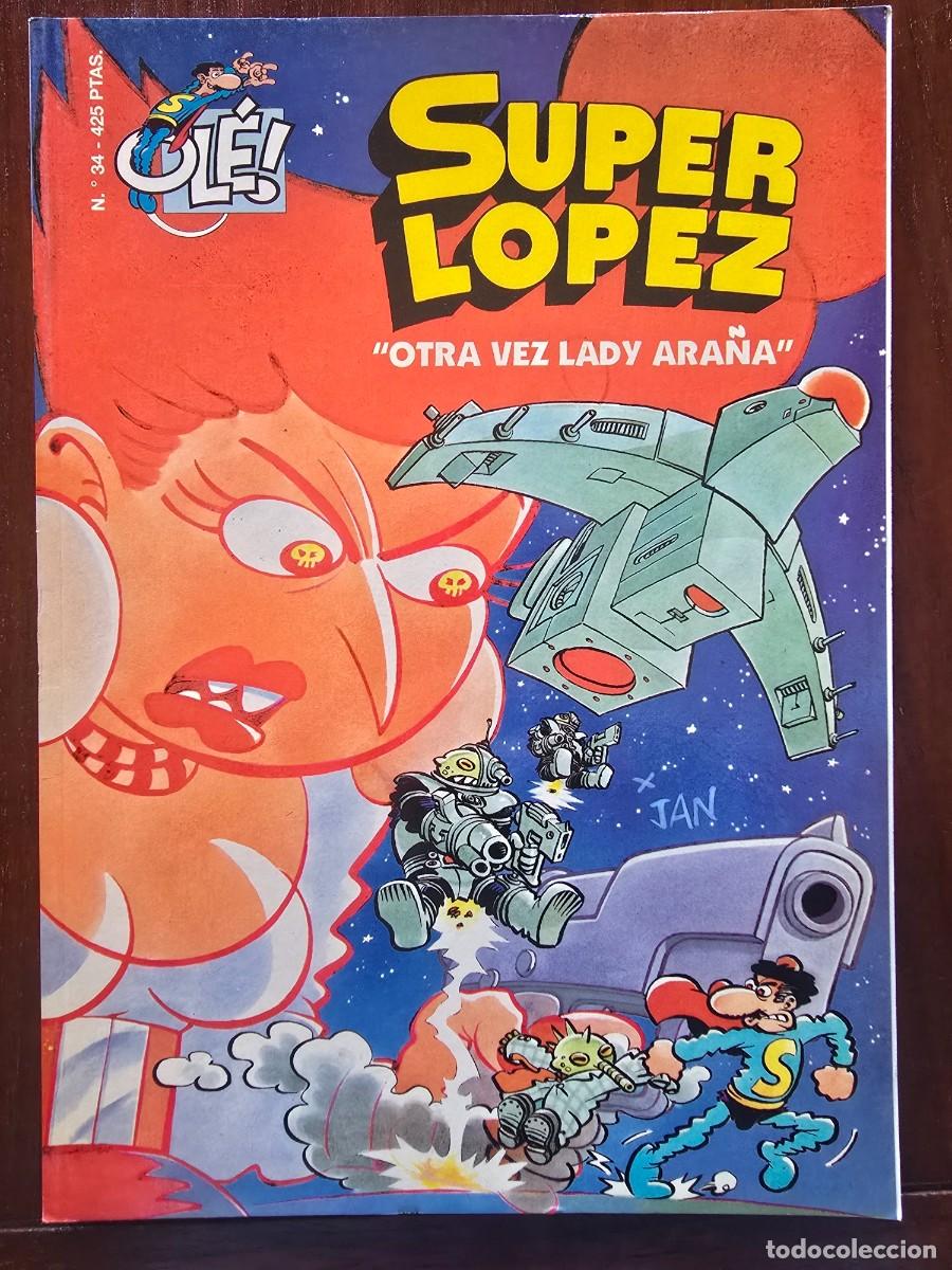 C&oacute;mics: Col. Ole 34 Super Lopez.Otra vez Lady Ara&ntilde;a 1&ordf; edicion.Ediciones B 1999