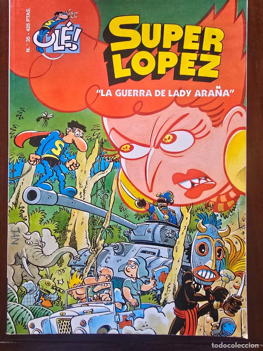 C&oacute;mics: Col. Ole 35 Super Lopez.La Guerra de Lady Ara&ntilde;a 1&ordf; edicion.Ediciones B 2000