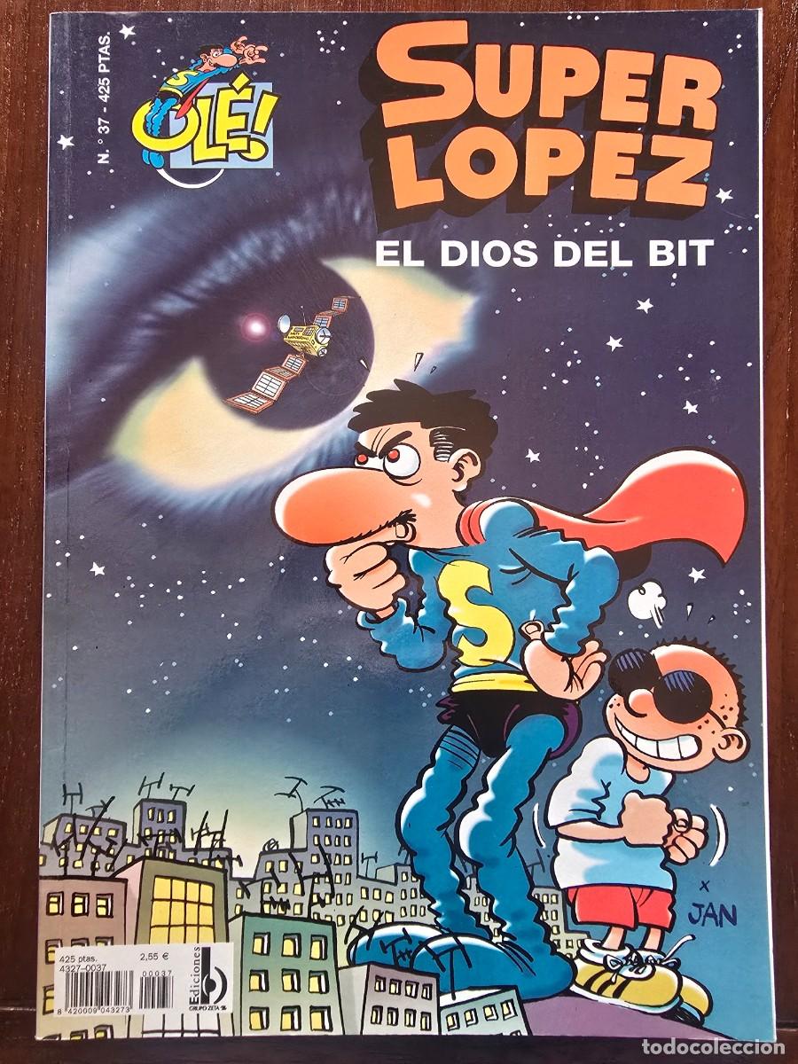 C&oacute;mics: Col. Ole 37 Super Lopez.El Dios del Bit 1&ordf; edicion.Ediciones B 2001