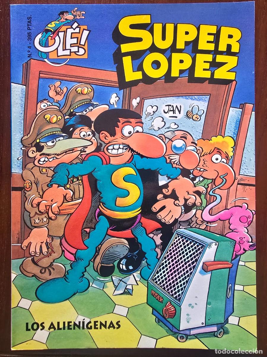 C&oacute;mics: Col. Ole 4 Super Lopez.Los Alienigenas 1&ordf; edicion.Ediciones B 1997 en relieve