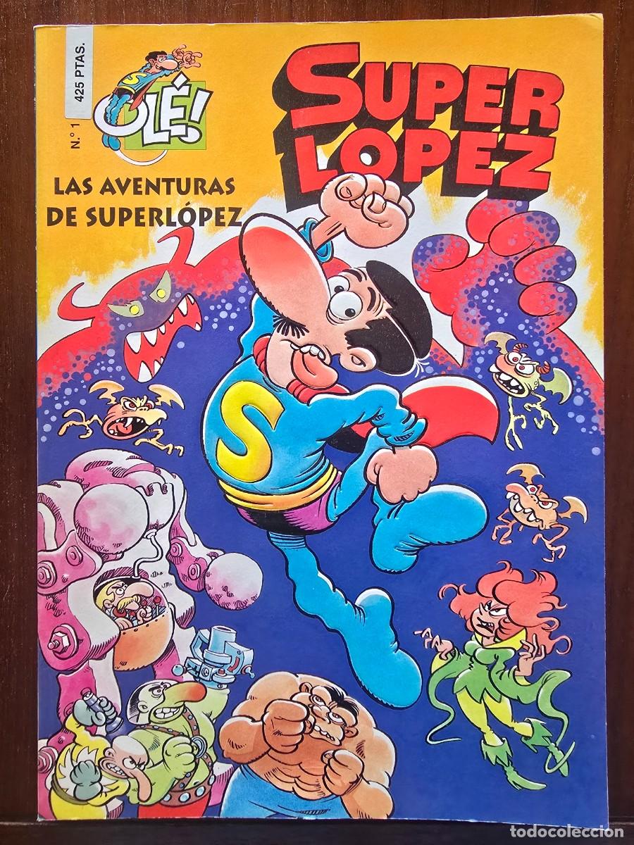 C&oacute;mics: Col. Ole 1 Super Lopez.Superlopez Las Aventuras de Superlopez 2&ordf; edicion.Ediciones B 1997 en relieve