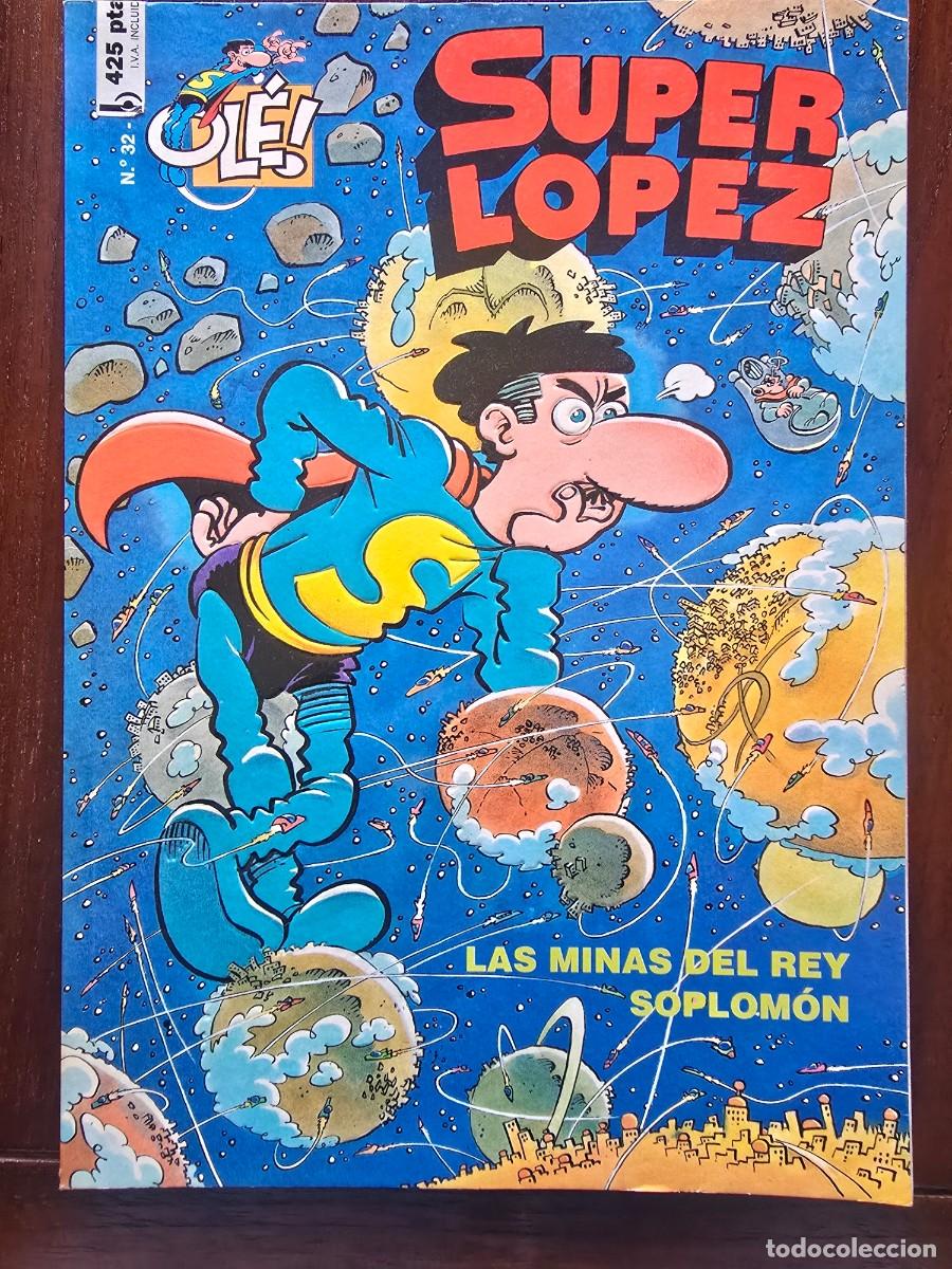 C&oacute;mics: Col. Ole 32 Super Lopez.Superlopez Las Minas del Rey Soplomon 1&ordf; edicion.Ediciones B 1998 en relieve