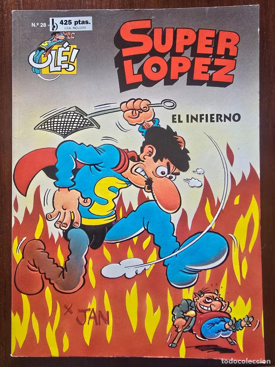 C&oacute;mics: Col. Ole 28 Super Lopez.Superlopez El Infierno 1&ordf; edicion.Ediciones B 1996.en relieve