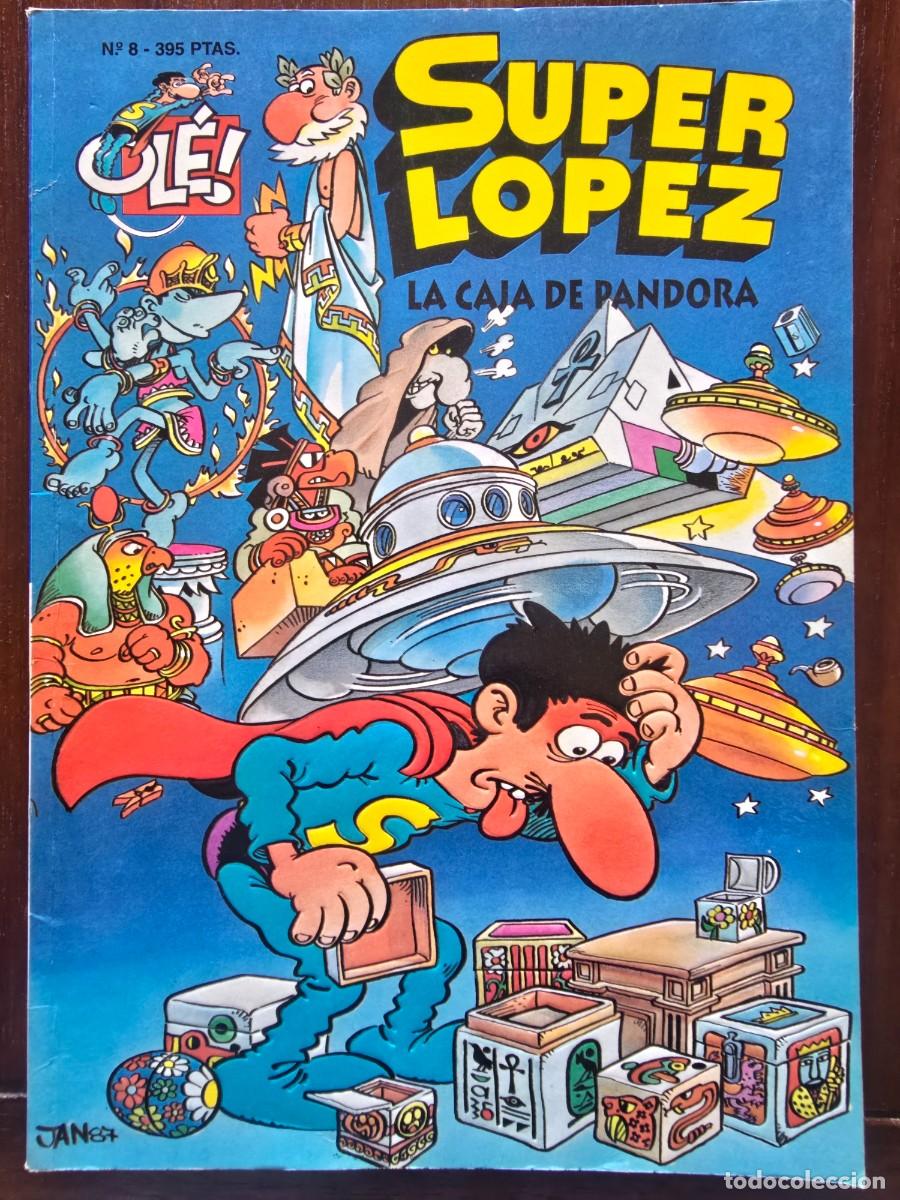 C&oacute;mics: Col. Ole 8 Super Lopez.Superlopez La Caja de Pandora 1&ordf; edicion.Ediciones B 1996.en relieve