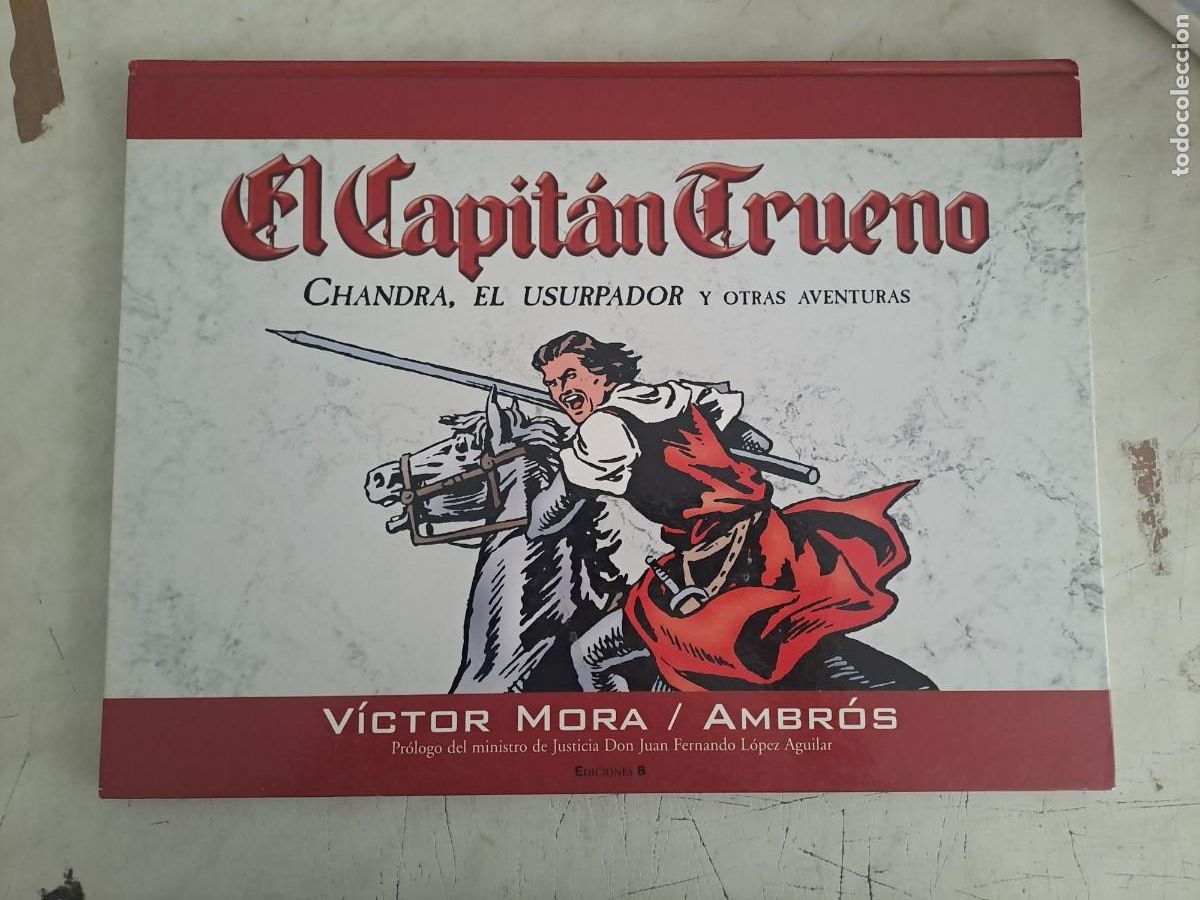C&oacute;mics: Capit&aacute;n Trueno, Chandra el usurpador, V&iacute;ctor Mora y Ambros, ediciones B en buen estado Bolsa DA