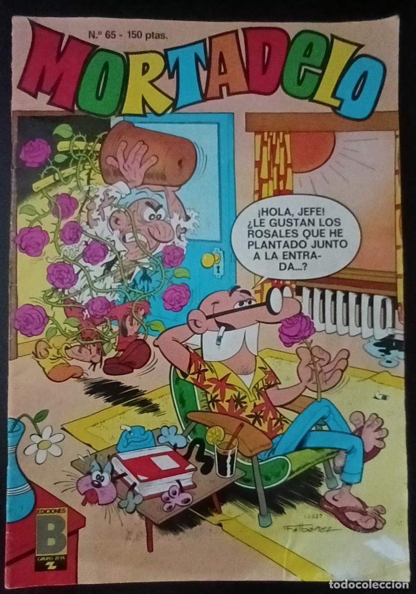 Comics: MORTADELO SEMANAL- EDICIONES B- N&ordm; 65 -AGAMEN&Oacute;N-HUGH-DELIRANTA-1988-CORRECTO-ESCASO-VEA-LEA-1589