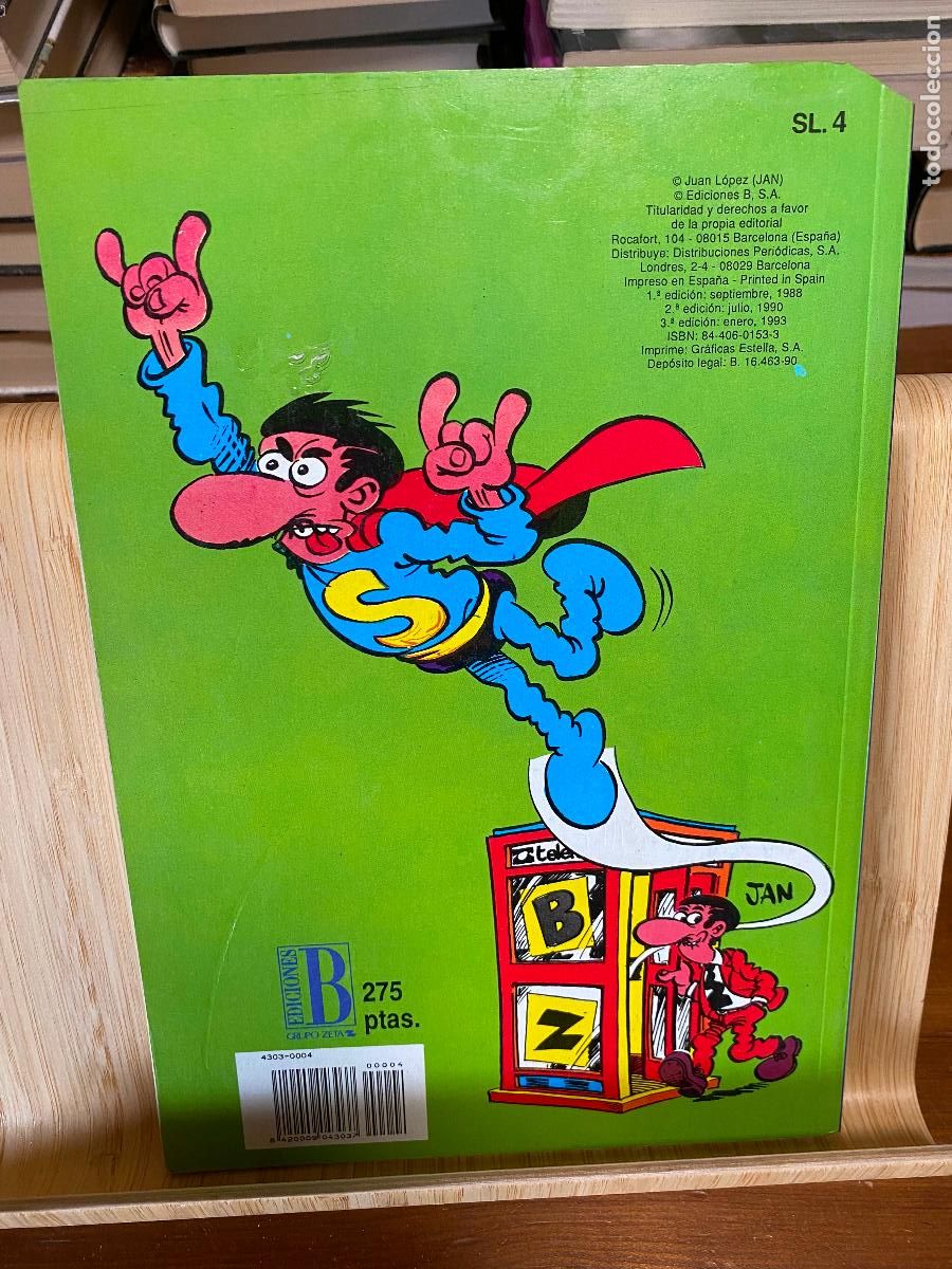 C&oacute;mics: LOS ALIEN&Iacute;GENAS. JAN. SUPERL&Oacute;PEZ N&ordm; 4. EDICIONES B. 3&ordf; EDICI&Oacute;N, 1993 - Foto 2