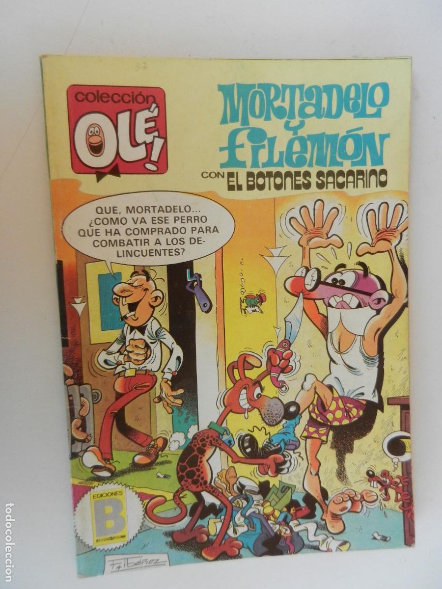 C&oacute;mics: MORTADELO Y FILEM&Oacute;N - CON EL BOTONES SACARINO - OL&Eacute; - EDICIONES B 1987. - Foto 1