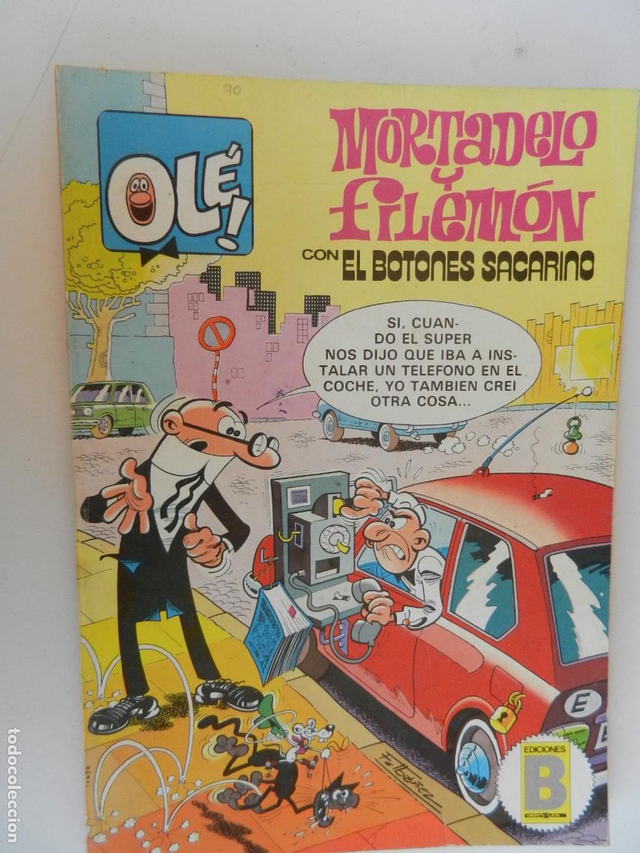 C&oacute;mics: MORTADELO Y FILEM&Oacute;N - CON PEPE GOTERA Y OTILIO - OL&Eacute; - EDICIONES B JULIO 1987.