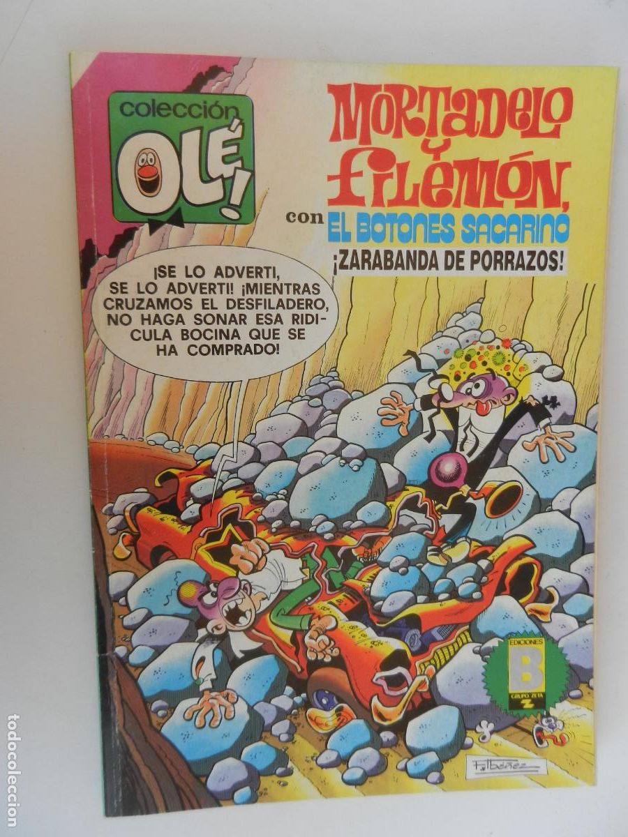 C&oacute;mics: MORTADELO Y FILEM&Oacute;N - Y EL BOTONES SACARINO - &iexcl;ZARABANDA DEPORRAZOS! - OL&Eacute; - EDICIONES B OCT. 1988 1