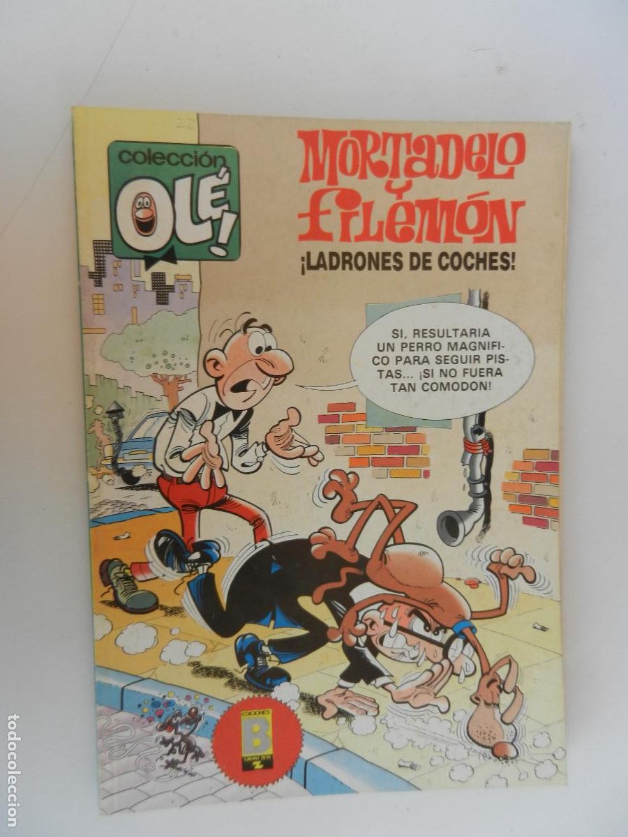 C&oacute;mics: MORTADELO Y FILEM&Oacute;N - &iexcl;LADRONES DE COCHES! - OL&Eacute; - EDICIONES B MAYO 1989 1&ordf; ED.