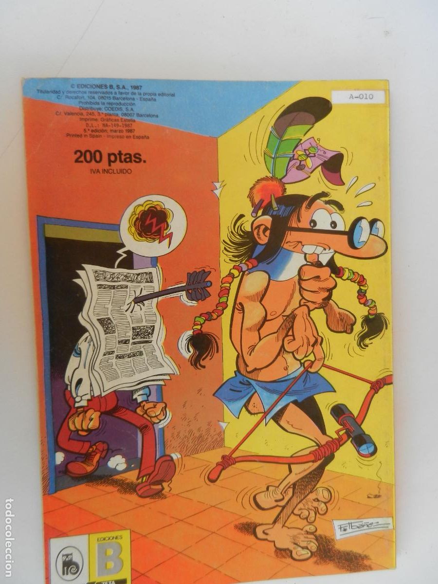 C&oacute;mics: MORTADELO Y FILEM&Oacute;N - LOS AGENTES DE LA TIA - OL&Eacute; - EDICIONES B MARZO 1987 5&ordf; ED. - Foto 2
