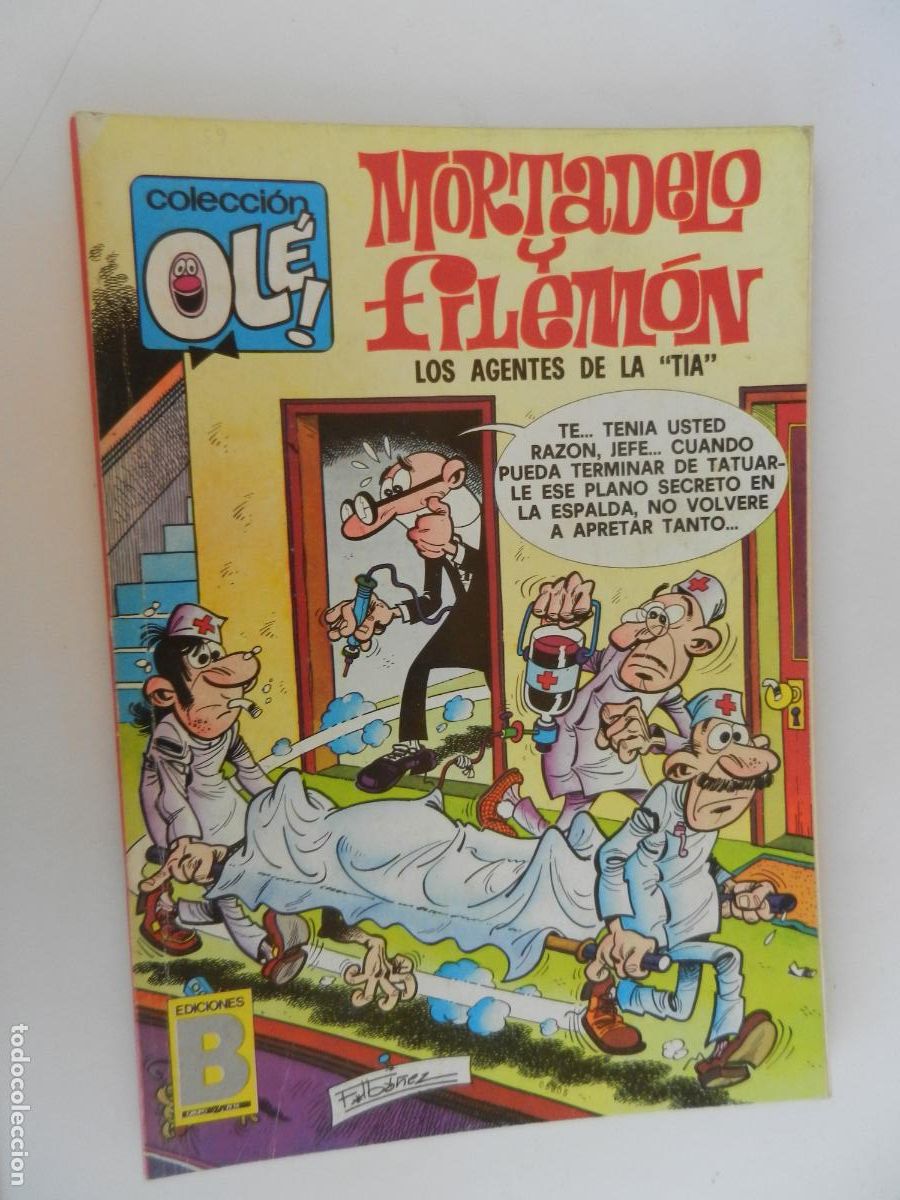 C&oacute;mics: MORTADELO Y FILEM&Oacute;N - LOS AGENTES DE LA TIA - OL&Eacute; - EDICIONES B MARZO 1987 5&ordf; ED.