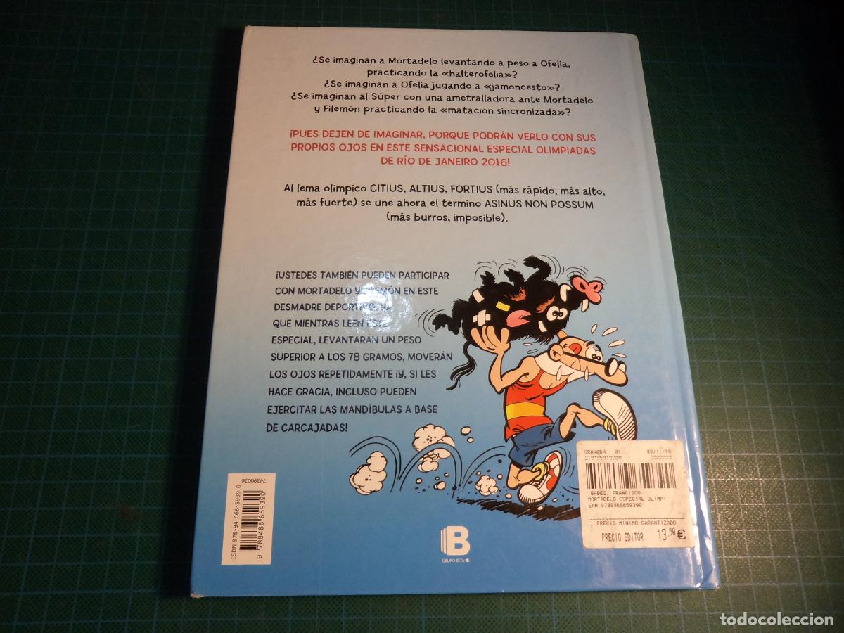 C&oacute;mics: Mortadelo Especial Olimpiadas 2016. Ediciones B - Foto 3