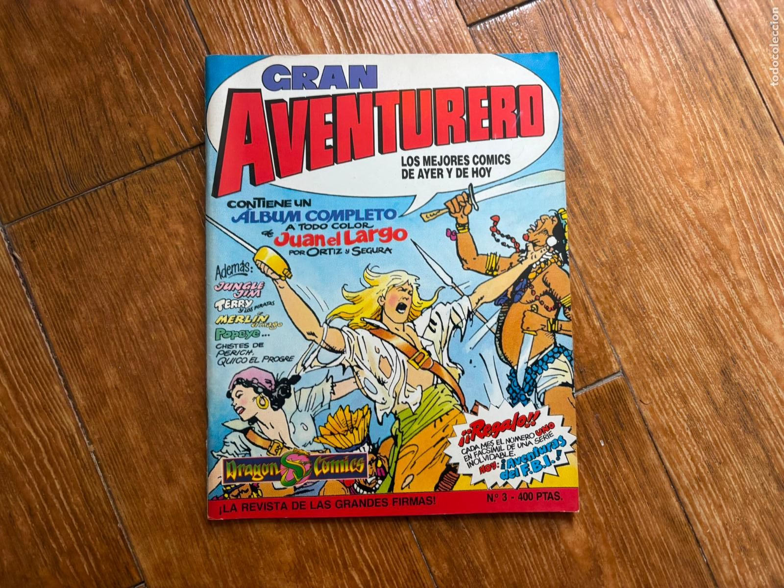 C&oacute;mics: GRAN AVENTURERO, N&ordm; 3 JUAN EL LARGO DE ORTIZ DRAGON COMICS. EDICIONES B, 1989 - Foto 1