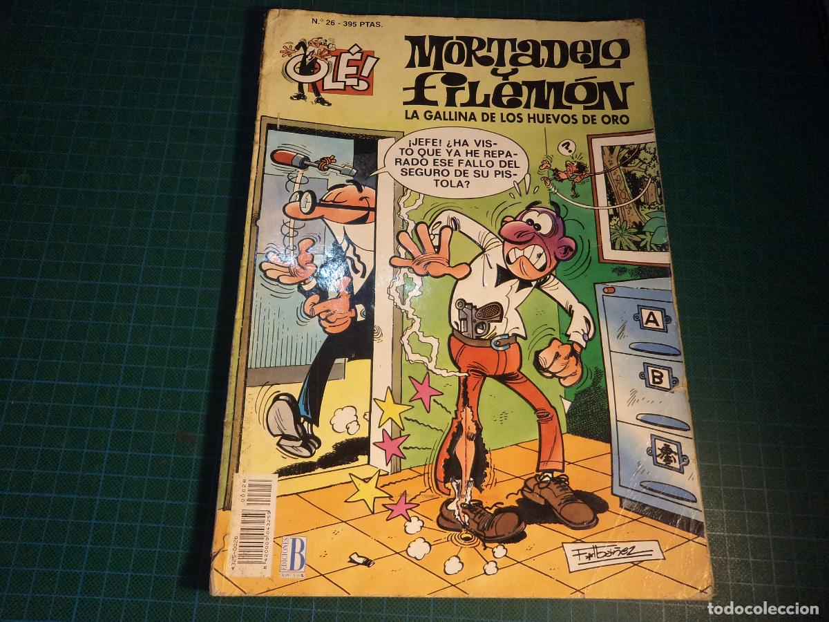 C&oacute;mics: Coleccion Ol&eacute; Mortadelo. N&ordm; 26. Ediciones B. Con se&ntilde;ales de uso