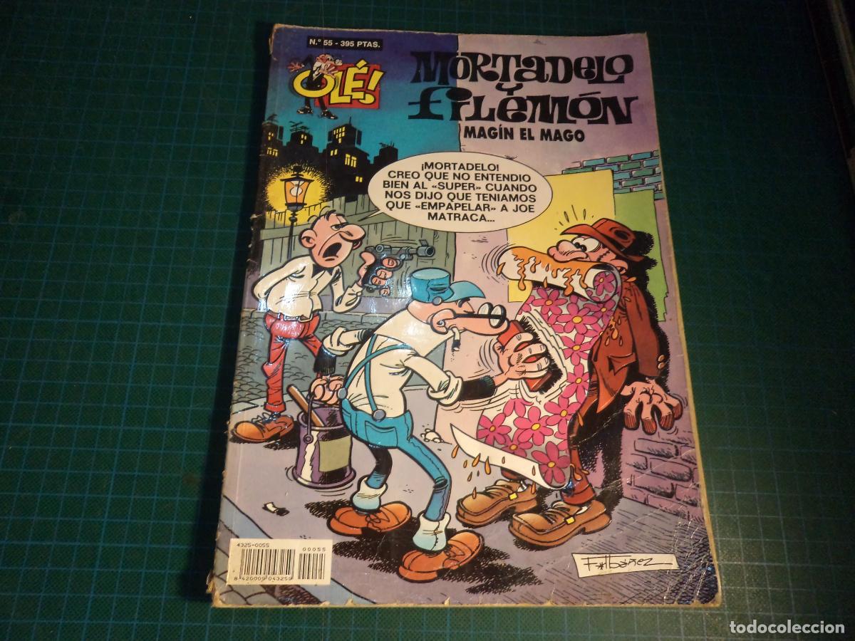 C&oacute;mics: Coleccion Ole Mortdelo. N&ordm; 55. Ediciones B. Con se&ntilde;ales de uso