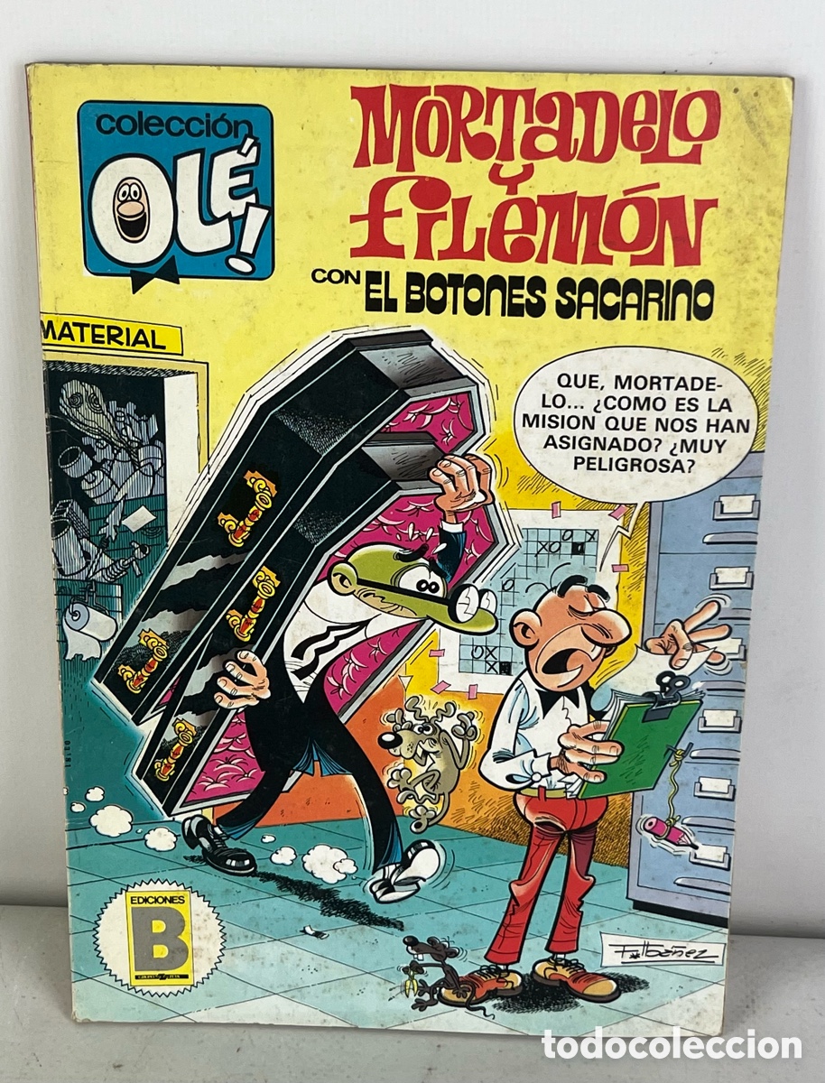 C&oacute;mics: MORTADELO Y FILEM&Oacute;N CON EL BOTONES SACARINO N&ordm;257 - COLECCI&Oacute;N OL&Eacute; - EDICIONES B