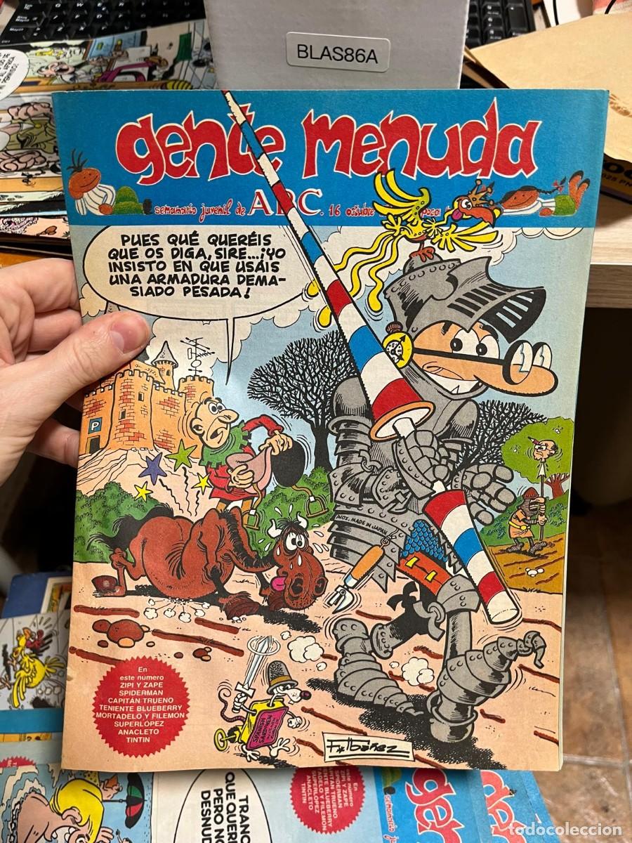 C&oacute;mics: BLAS86A &ndash; Gente Menuda (ABC), 16 octubre 1994, II &eacute;poca (n&uacute;mero parcialmente oculto en la foto).