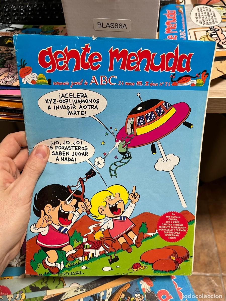 C&oacute;mics: BLAS86A &ndash; Gente Menuda (ABC), 24 marzo 1991, II &eacute;poca n&ordm; 71.