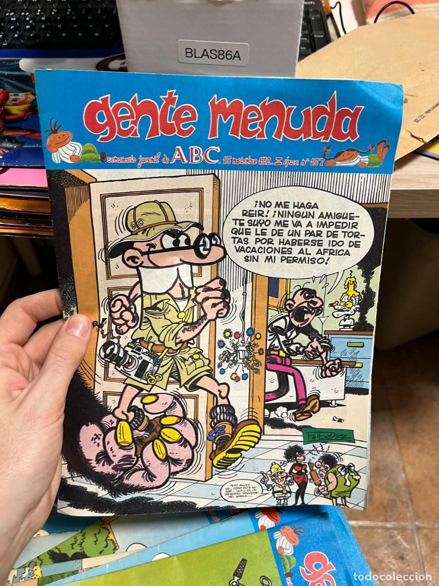 C&oacute;mics: BLAS86A &ndash; Gente Menuda (ABC), 15 noviembre 1992, II &eacute;poca n&ordm; 157 (ejemplar repetido).