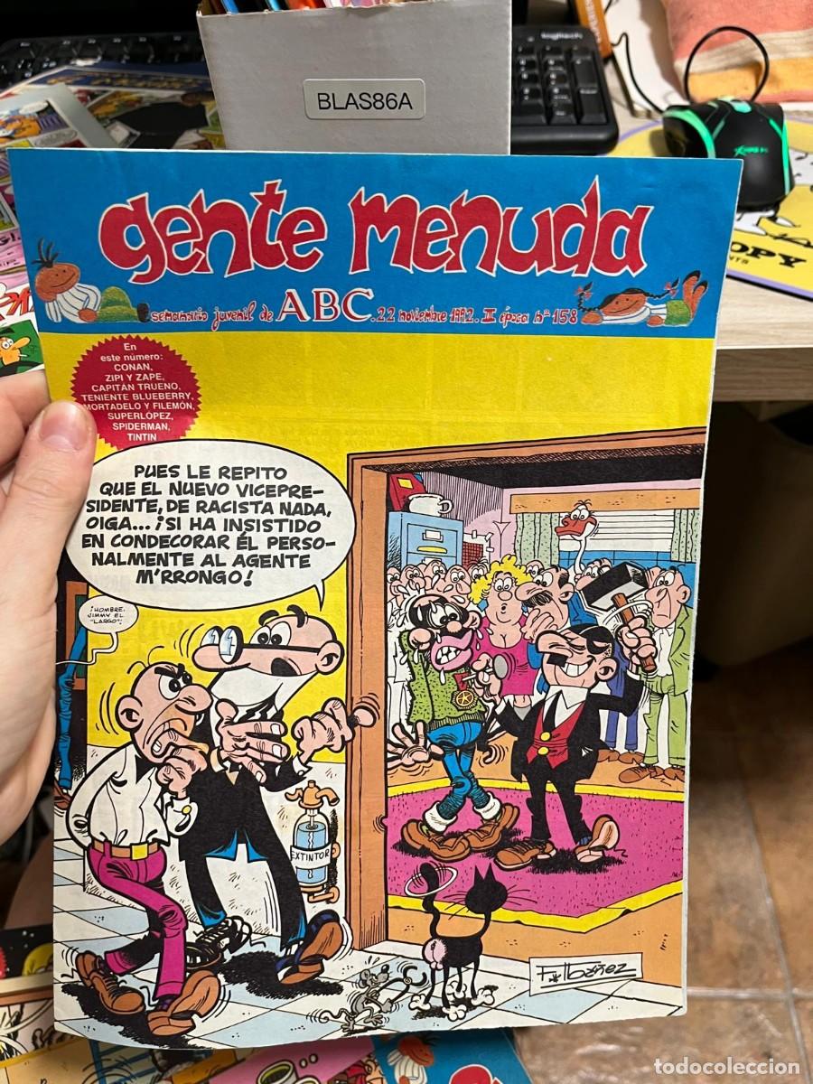 C&oacute;mics: BLAS86A - Revista Gente Menuda (ABC), 22 noviembre 1992, II &eacute;poca, n&ordm; 158.