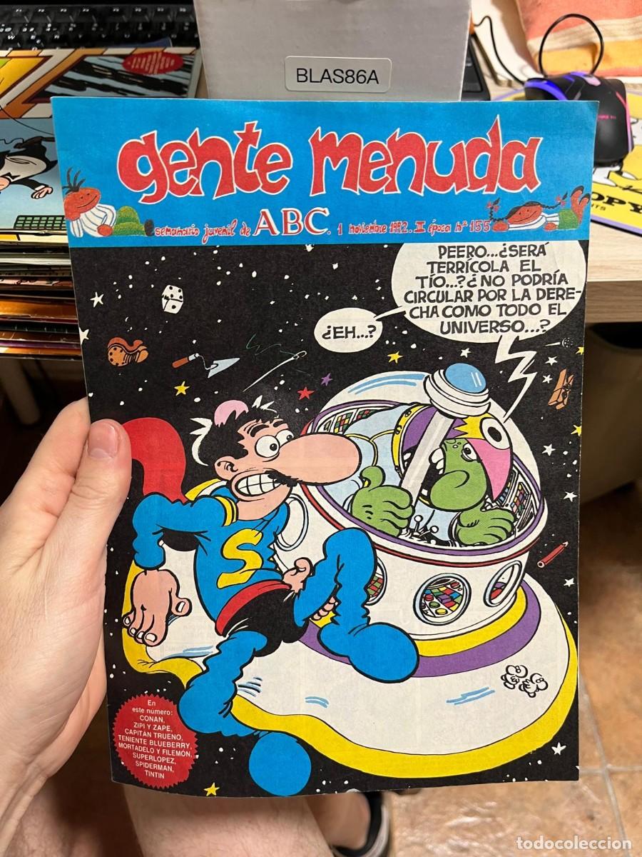 C&oacute;mics: BLAS86A - Revista Gente Menuda (ABC), 1 noviembre 1992, II &eacute;poca, n&ordm; 155. superlopez jan super lopez