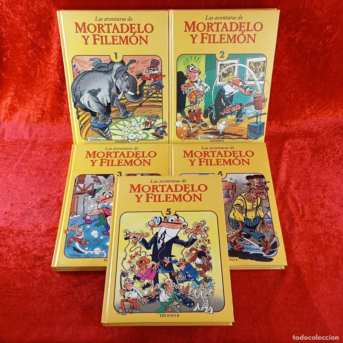C&oacute;mics: LAS AVENTURAS DE MORTADELO Y FILEM&Oacute;N - F. IB&Aacute;&Ntilde;EZ - EDICIONES B - COLECCI&Oacute;N 5 TOMOS: DEL 1 AL 5 / 999