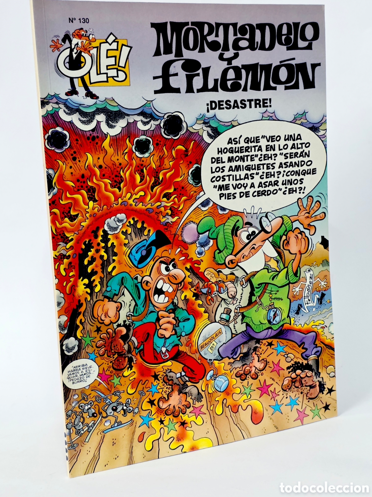C&oacute;mics: C&Oacute;MIC MORTADELO Y FILEM&Oacute;N 130 DESASTRE OL&Eacute; CUARTA EDICI&Oacute;N EDICIONES B DE KIOSCO