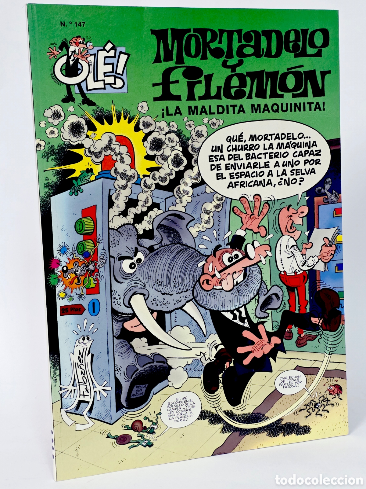 C&oacute;mics: C&Oacute;MIC MORTADELO Y FILEM&Oacute;N 147 LA MALDITA MAQUINITA OL&Eacute; TERCERA EDICI&Oacute;N EDICIONES B DE KIOSCO