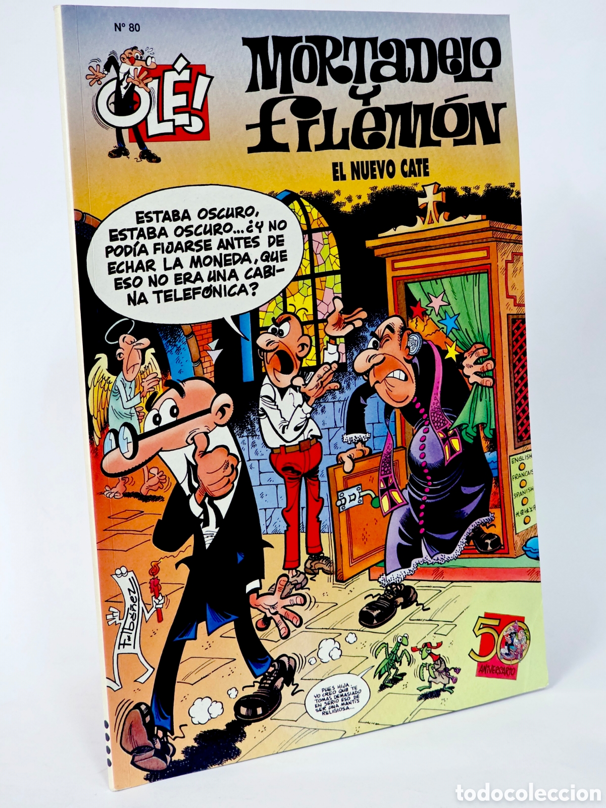 C&oacute;mics: C&Oacute;MIC MORTADELO Y FILEM&Oacute;N 80 EL NUEVO CATE OL&Eacute; PRIMERA EDICI&Oacute;N EDICIONES B EXCELENTE ESTADO