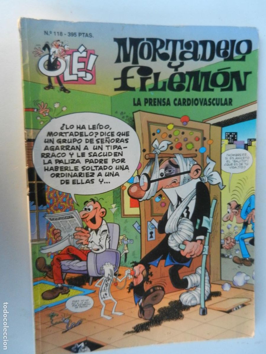 Comics: MORTADELO Y FILEMON - LA PRENSA CARDIOVASCULAR - N&ordm; 118 - COL OL&Eacute; - EDC B- 1&ordf; EDC.-1996